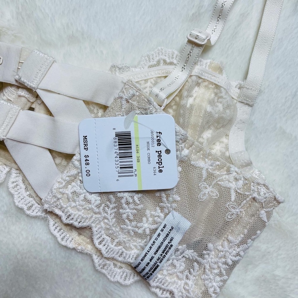 Free People Bustier Creme Bralette - Picture 5 of 5